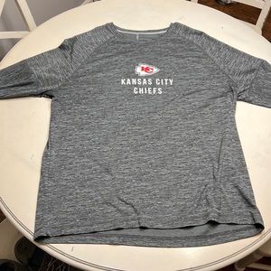 Majestic Authentic- KC Chiefs- long sleeve sideline gear shirt- XXL